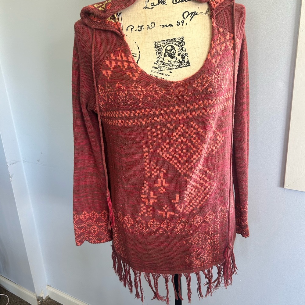 Love‎ Stitch Red V-Neck Sweater